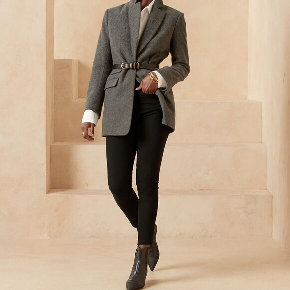 Banana Republic Black High-Rise Skinny Zero Gravity No Fade Jeans Size 28/6 - Picture 1 of 8